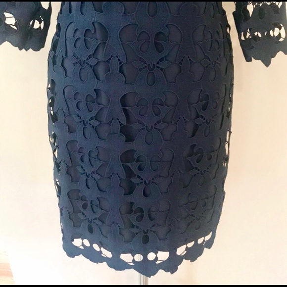 LOFT navy lace dress - Picture 4 of 6